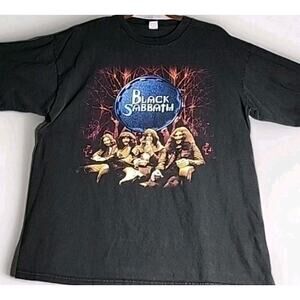 Vtg Black Sabbath 1999 Reunion Tour T-Shirt Size XL Black Ozzy Osbourne